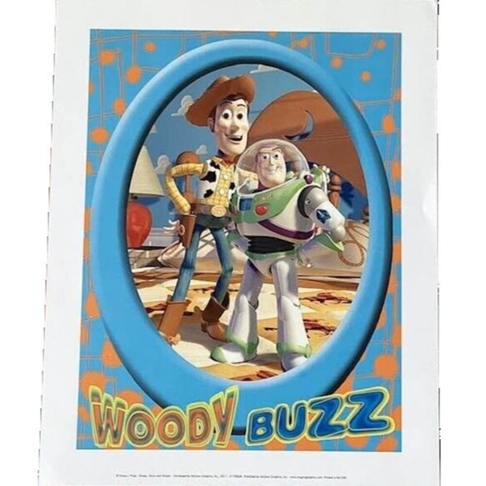 Toy Story Woody Buzz Lightyear Art Print Lithography 11 x 14 Disney Pixar 2011